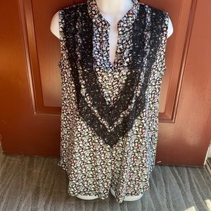 Ruby Ribbon WildFlower Top, size medium